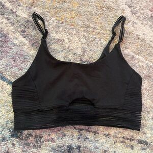 ALO Yoga Black Intimates Bra with Adjustable Straps
